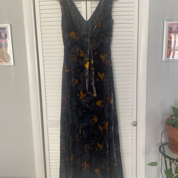 French Connection Aventine Velvet Maxi Dress Size 4 - Picture 6 of 8
